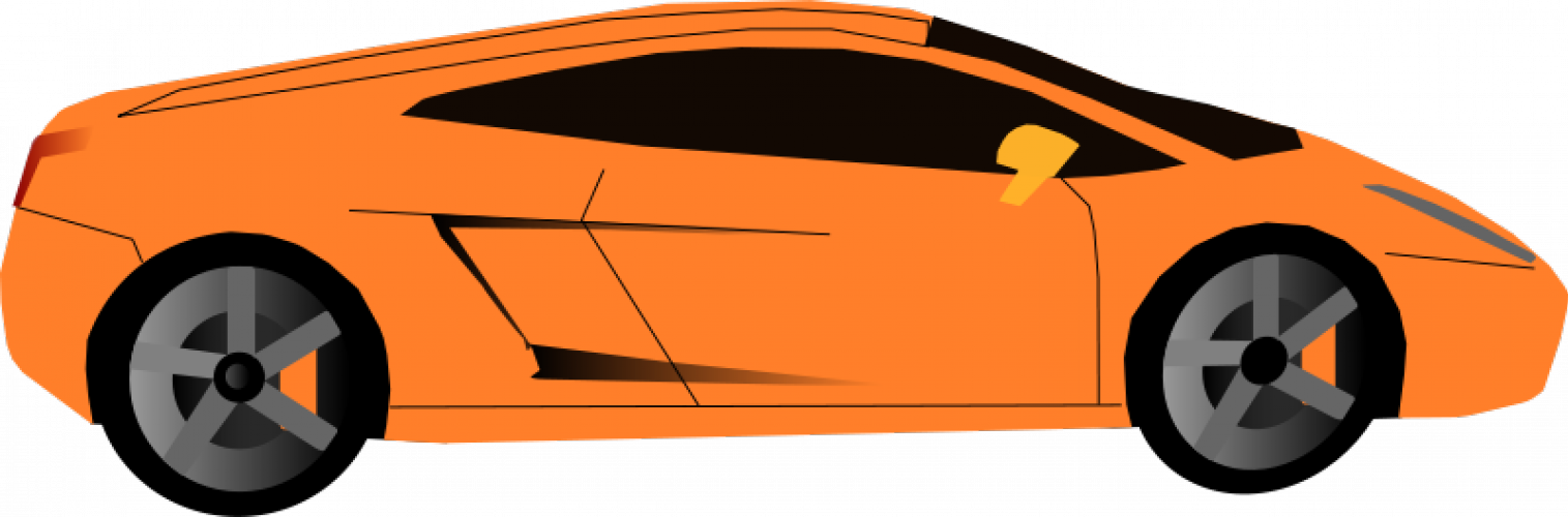 Accent Auto Vector Png - Orange Car Clipart Transparent Png (1515x500), Png Download