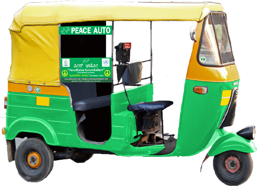 Auto1 - Green Autos In Bangalore Clipart (850x640), Png Download