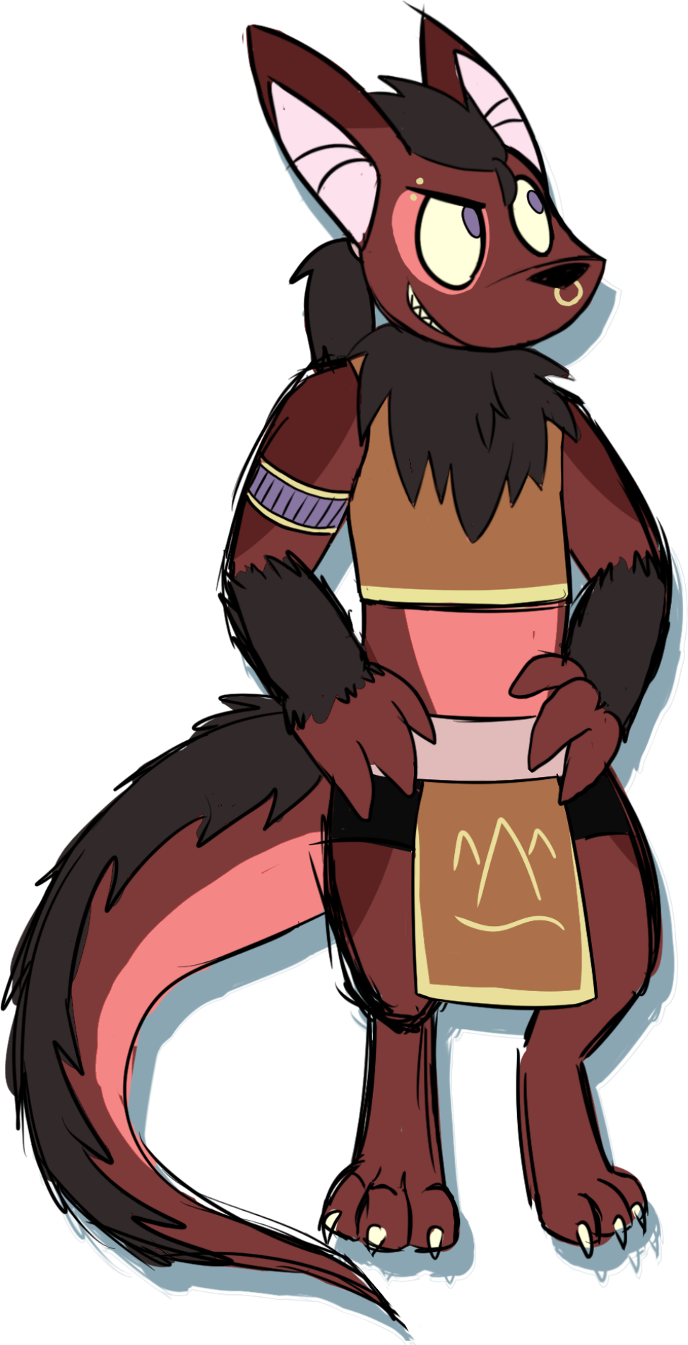 Tress Kluekkio - Cartoon Clipart (974x1904), Png Download