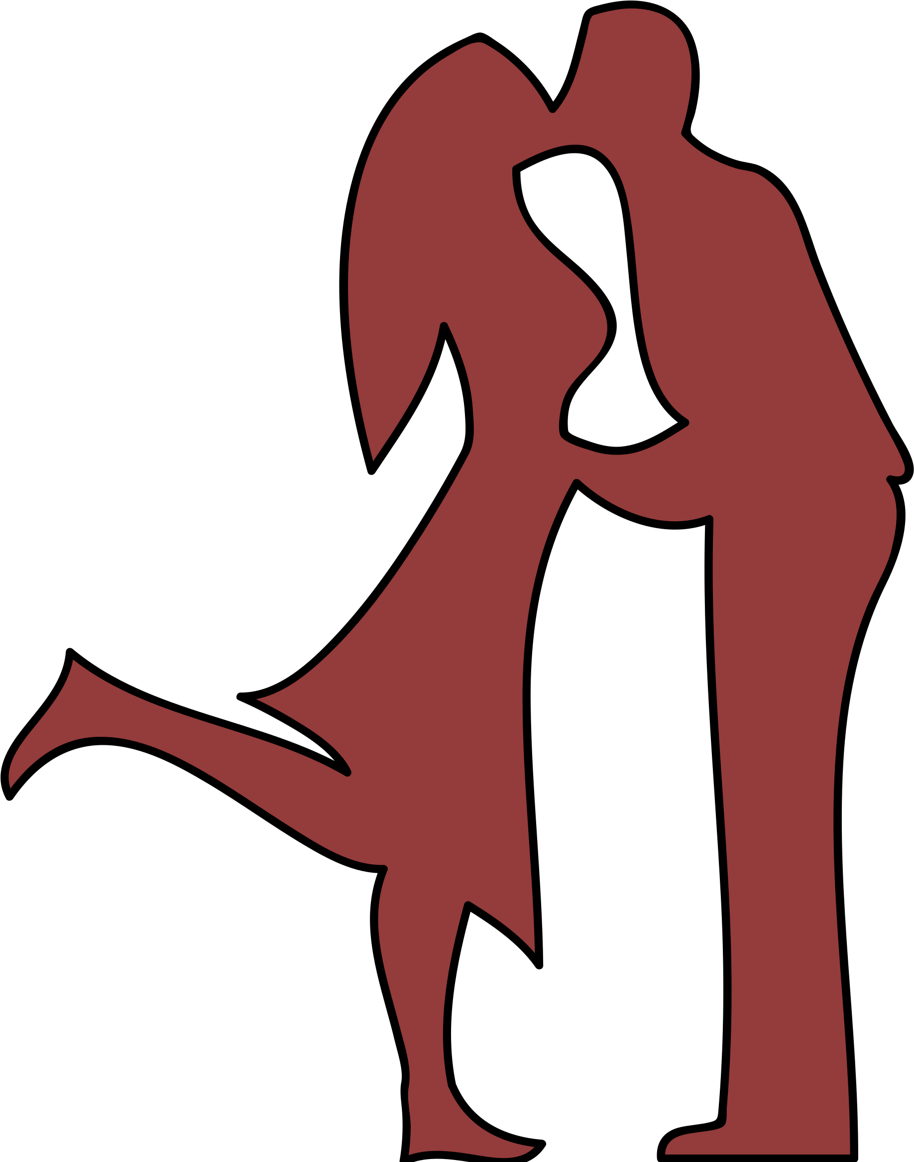 Picture Download Big Image Png - People Kissing Clip Art Transparent Png (1880x2400), Png Download