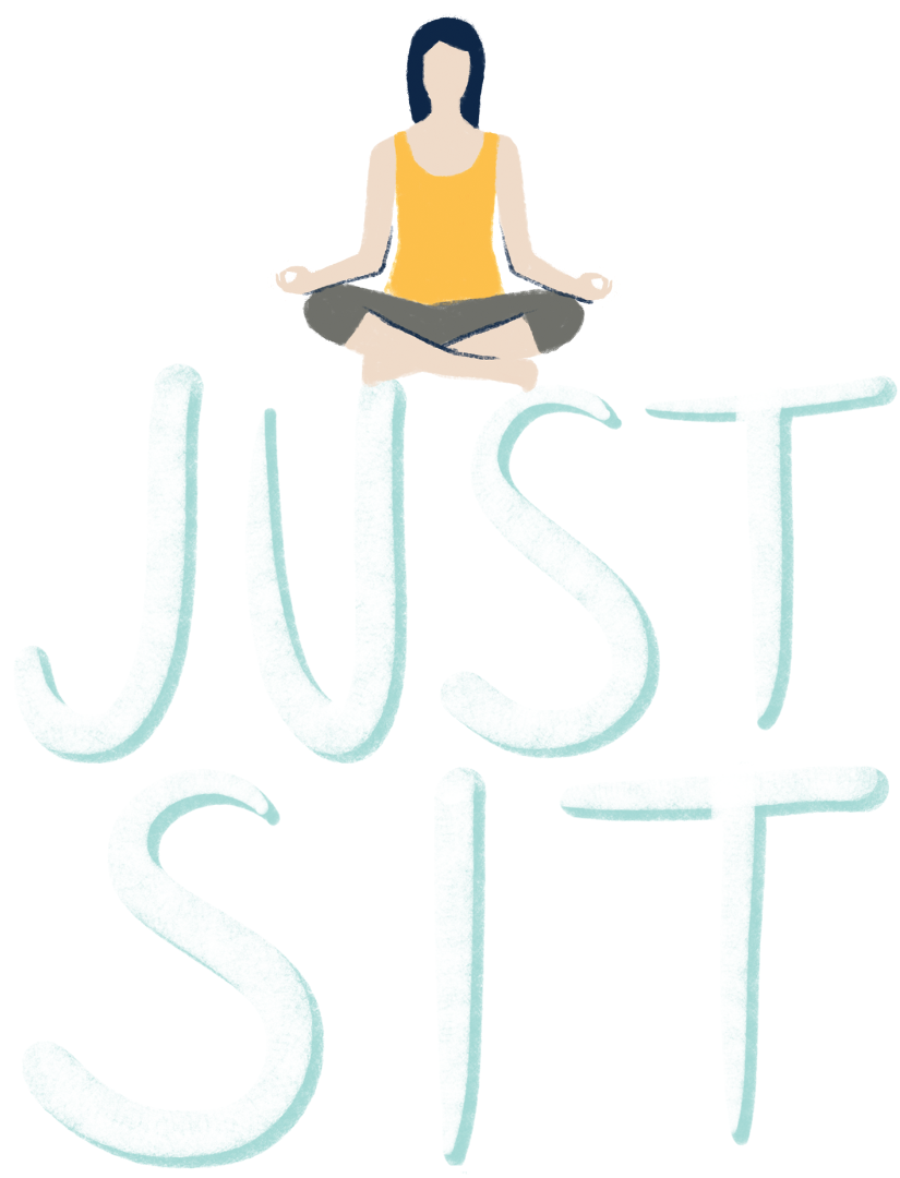 Just Sit - Calligraphy Clipart (825x1080), Png Download