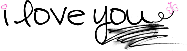 I Love You Png - Calligraphy Clipart (894x894), Png Download