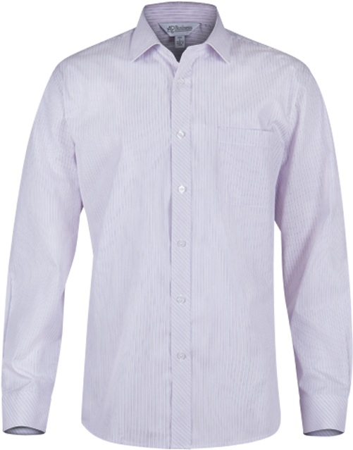 White/silver, White/sky, White/pink - Long Sleeve Collar Shirt Png Clipart (500x700), Png Download