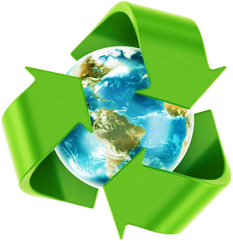 Recycling Earth Download Transparent Png Image - Recycling Logo Around The World Clipart (1920x1080), Png Download