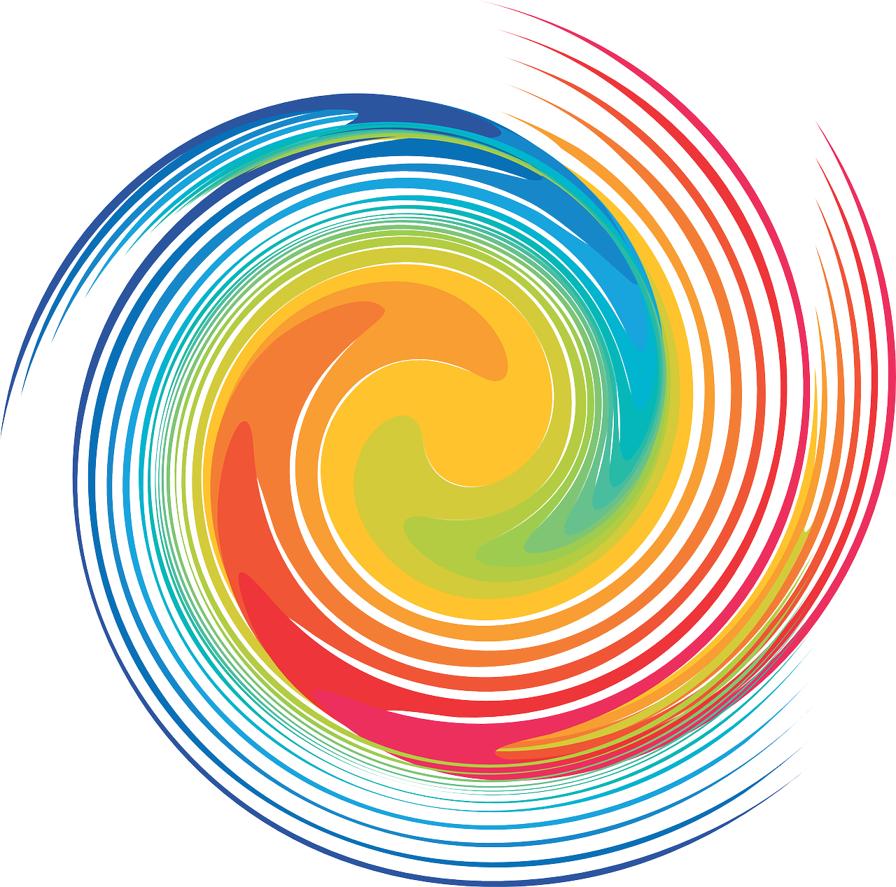 Vector Graphics,free Pictures, Free Photos, - Color Spiral Png Clipart (1280x1267), Png Download