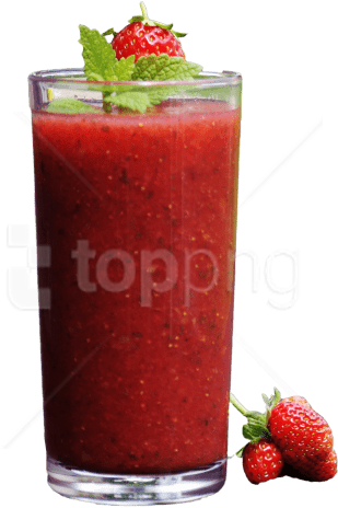 Free Png Download Smoothie Fruit Strawberry Png Images - Strawberry Juice Png Clipart (850x563), Png Download