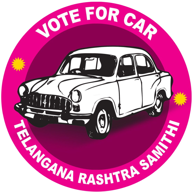 Vote For Car - Telangana Rashtra Samithi Clipart (665x666), Png Download