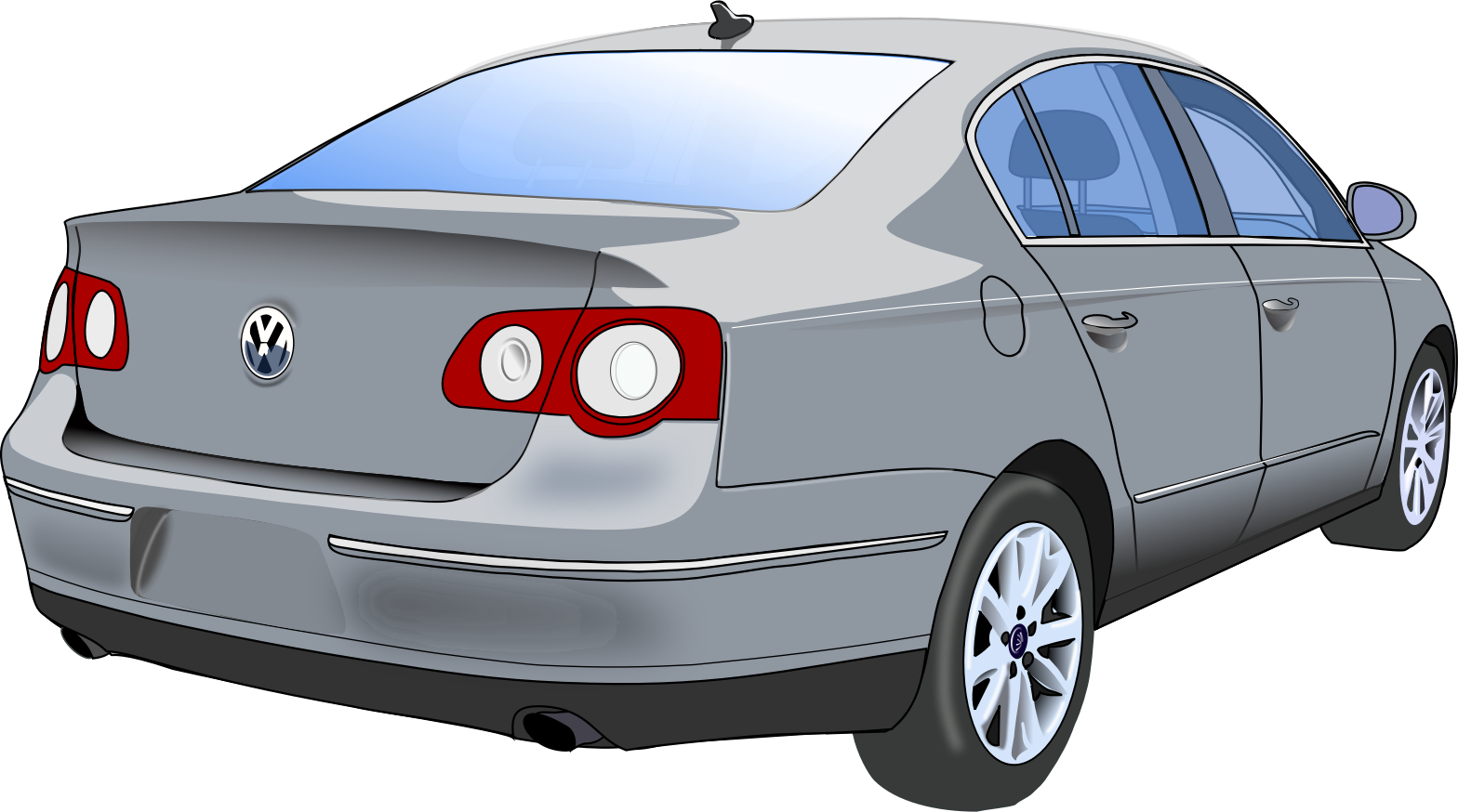 Family Car Png Clipart - Sedan Clipart Transparent Png (1568x874), Png Download