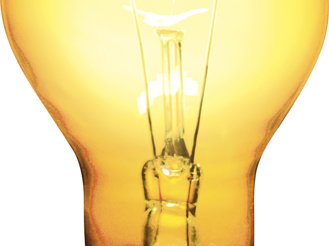 Light Bulb Png Transparent Images - Incandescent Light Bulb Clipart (640x480), Png Download