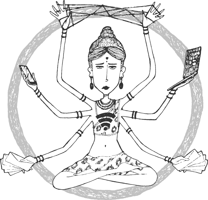 Circle Shiva - Illustration Clipart (869x835), Png Download