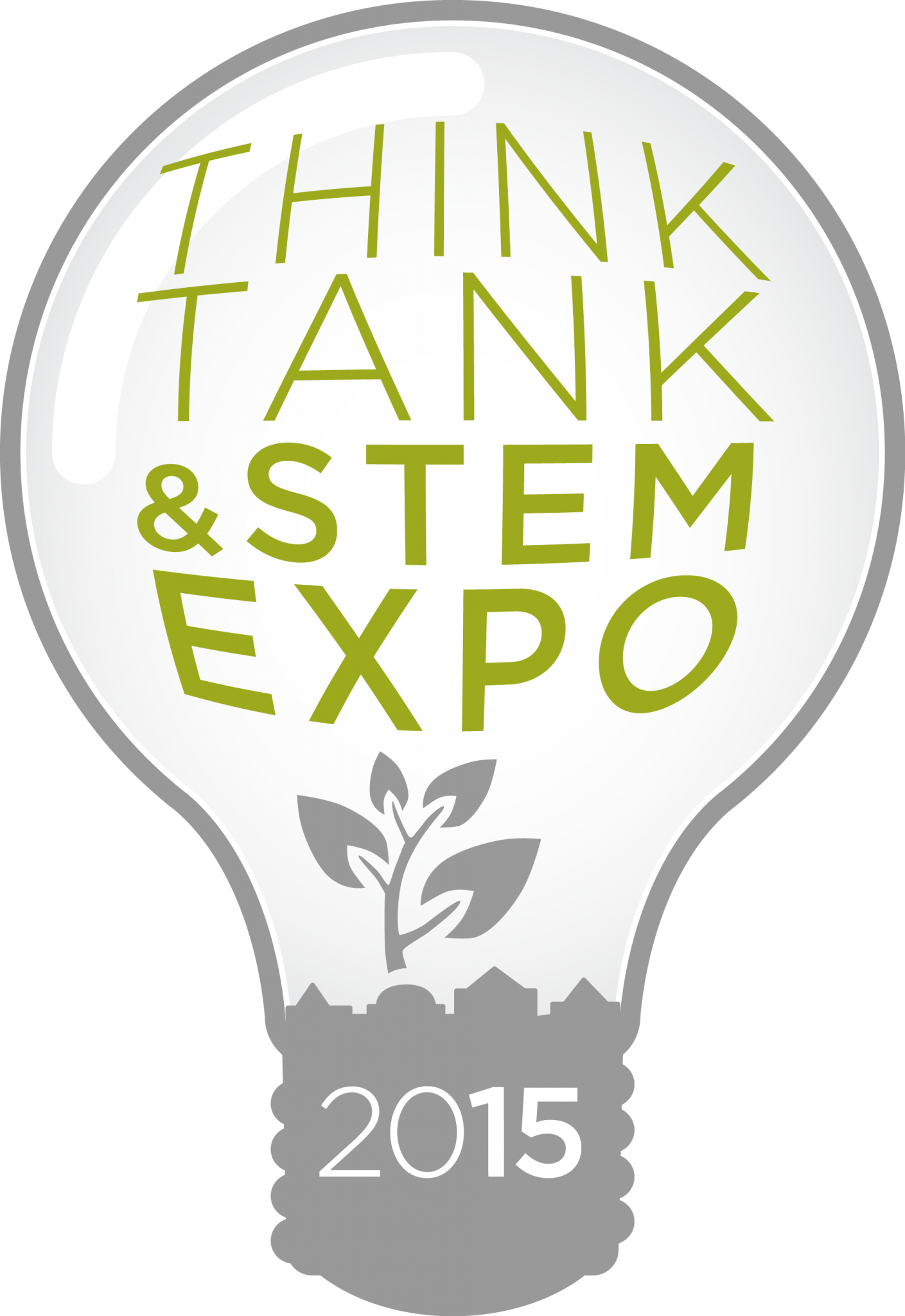 Think Tank Stem Expo 2015 Lightbulb Logo Pnglight Bulb - Hi Baby Clipart (1409x2048), Png Download