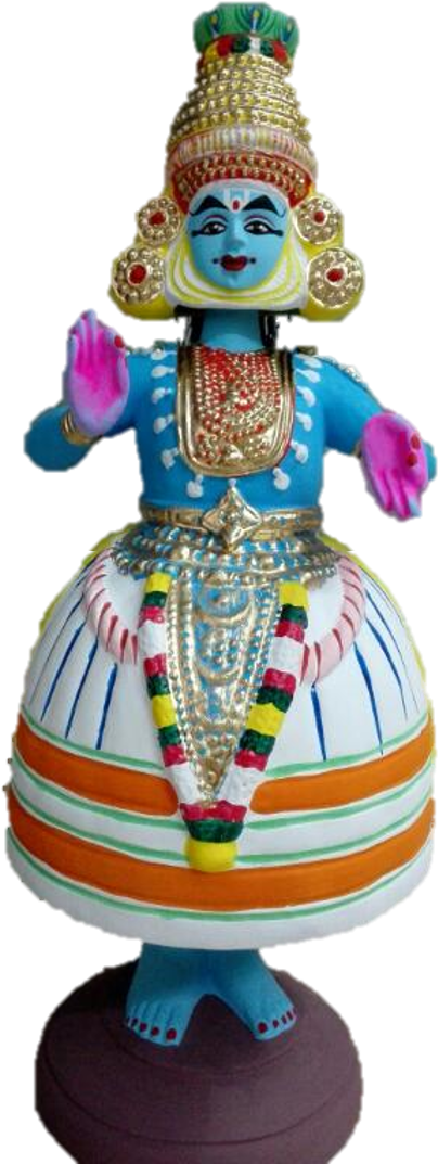Kathakali Krishnar - Golu Bommai Png Clipart (844x1125), Png Download