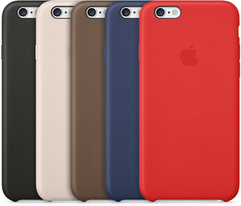 These Apple-designed Cases Are Made From Premium Leather - Case Original Iphone 6 Plus Clipart (1000x865), Png Download