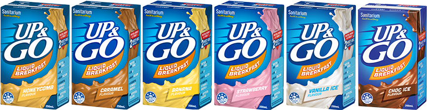 Up And Go Flavours Clipart (880x400), Png Download