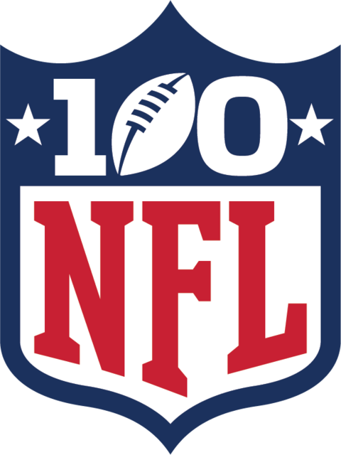 100 Years Of National Football League/nfl - Nfl 100th Anniversary Logo Clipart (480x640), Png Download