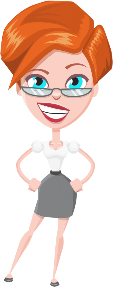 Business Woman Vector Png Transparent Image - Business Woman Vector Png Clipart (500x1050), Png Download