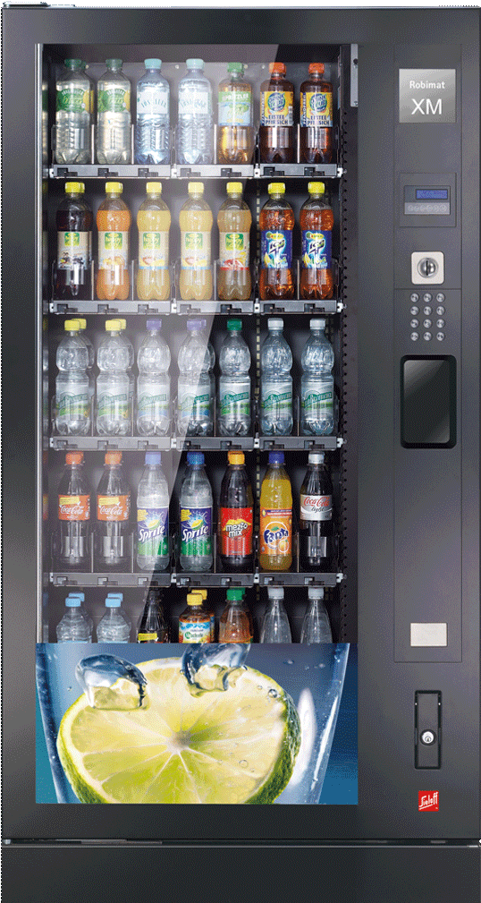 High Capacity Glass-front Vending Machines - Brochure For Vending Machines Customers Clipart (652x1008), Png Download