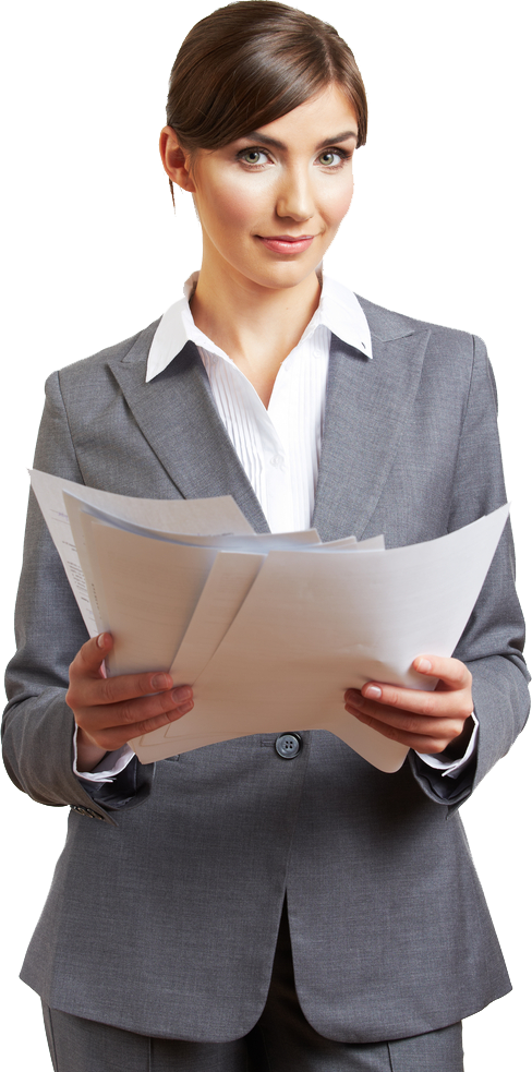 Accounting,bookkeeping And Business Solutions - Accounting Girl Png Clipart (488x983), Png Download