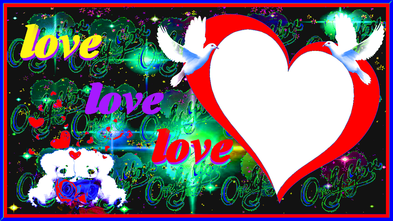 Love Frame Clipart (1280x720), Png Download
