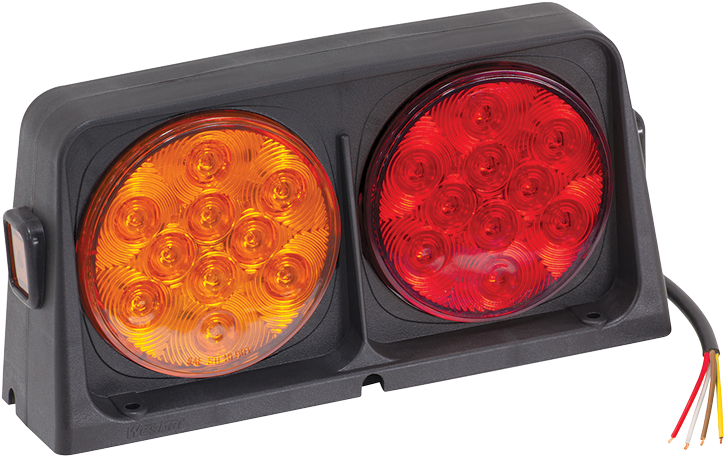 Dual Lh Led Ag Light W/4 Wire Lens Rear Amber/red Front - Light Clipart (1000x1000), Png Download