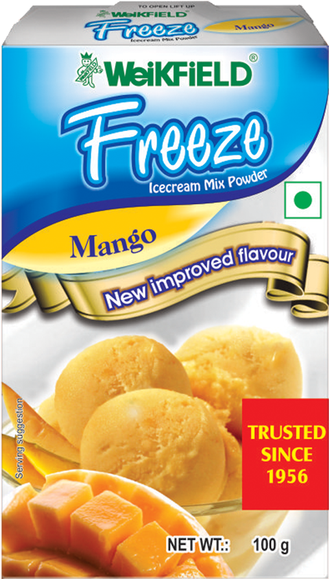 Freeze Ice Cream Mix Powder Mango - Buy Ice Cream Powder Online Clipart (980x1110), Png Download