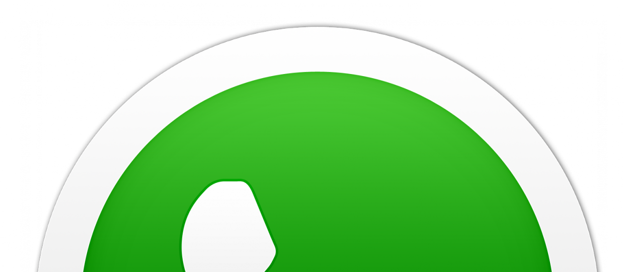 Whatsapp Logo Icone - Circle Clipart (1240x540), Png Download