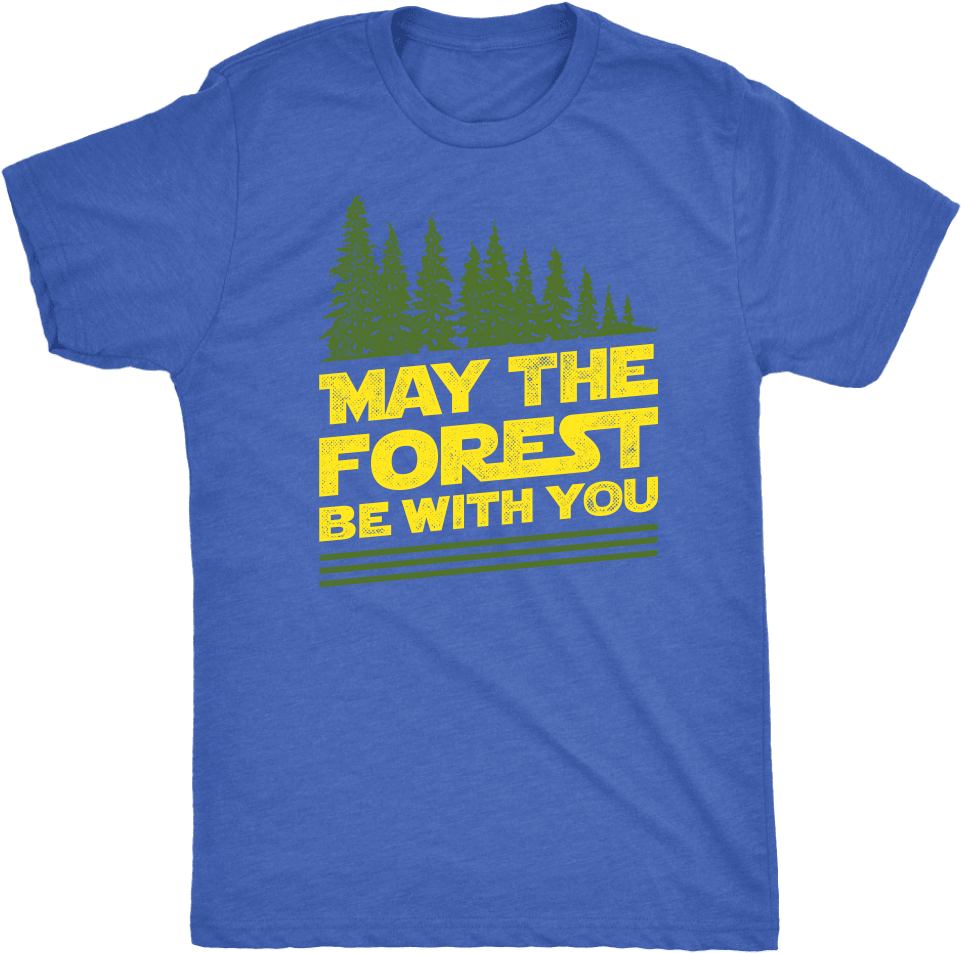 Color Splash May The Forest Be With You Shirt - Shirt Clipart (1024x1024), Png Download