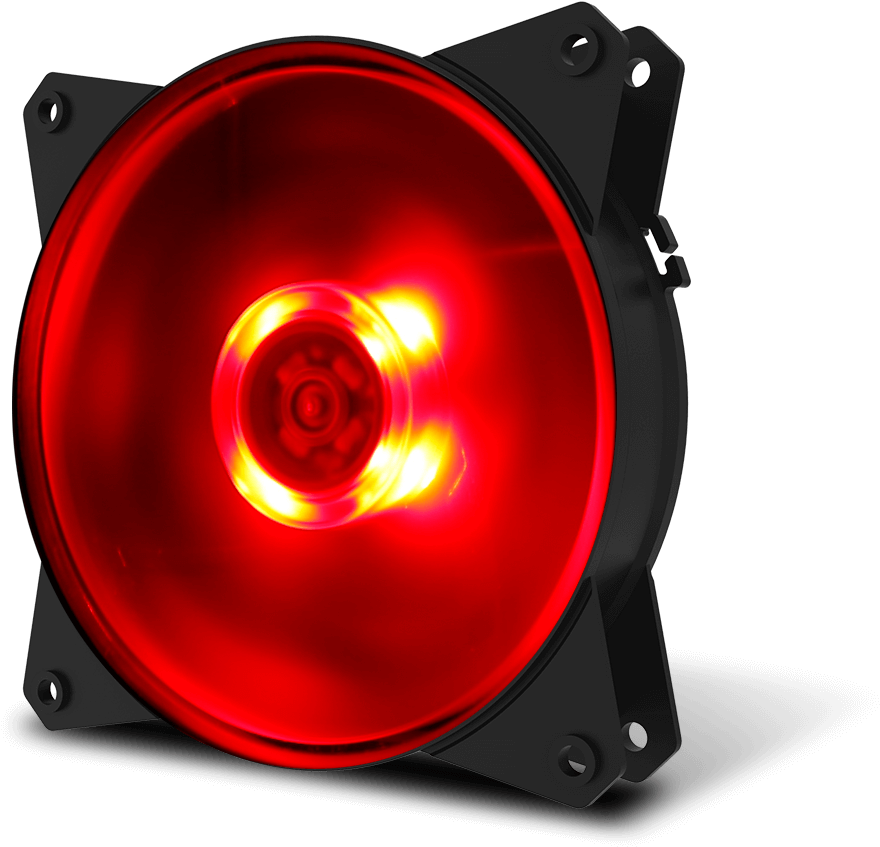 Quiet, Single Color Cooling - Cooler Master Masterfan Mf120l Clipart (895x848), Png Download