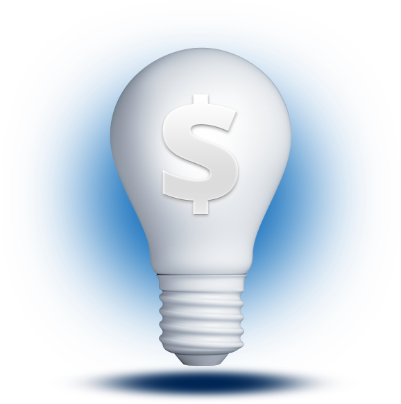 3d White Lightbulb Smat Option Loan Featuredcontent - Incandescent Light Bulb Clipart (700x700), Png Download
