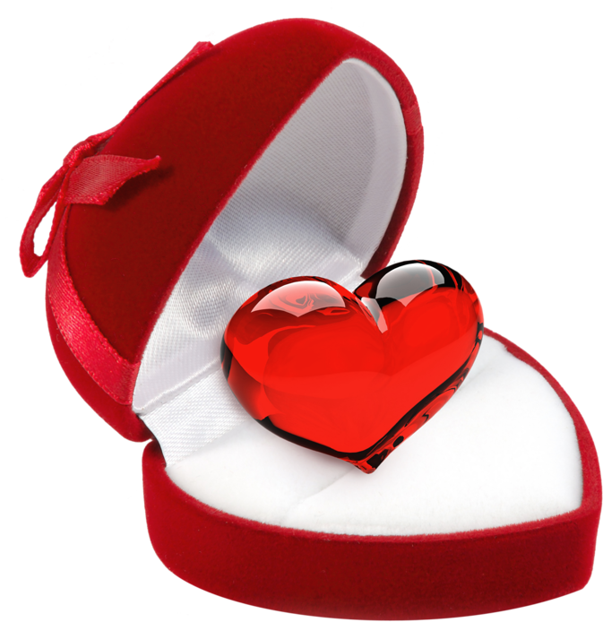 Heart In Jewelry Box Png Clipart Picture - Letter Images In Heart Transparent Png (689x703), Png Download