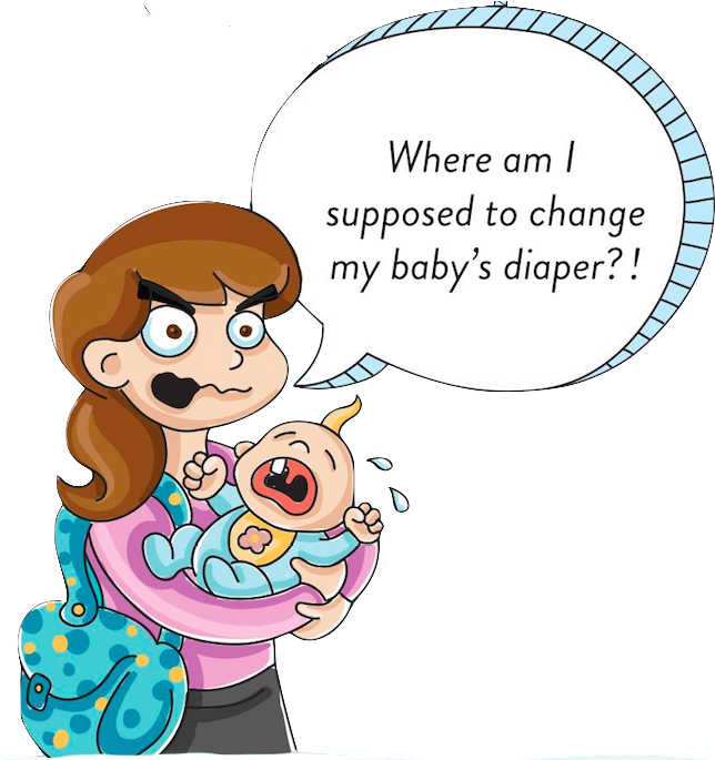 A - Baby Needs A Diaper Change Clipart (732x684), Png Download