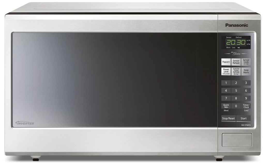 Family Size Genius Inverter Stainless Steel Microwave - Panasonic Nnst681s Clipart (1024x1024), Png Download