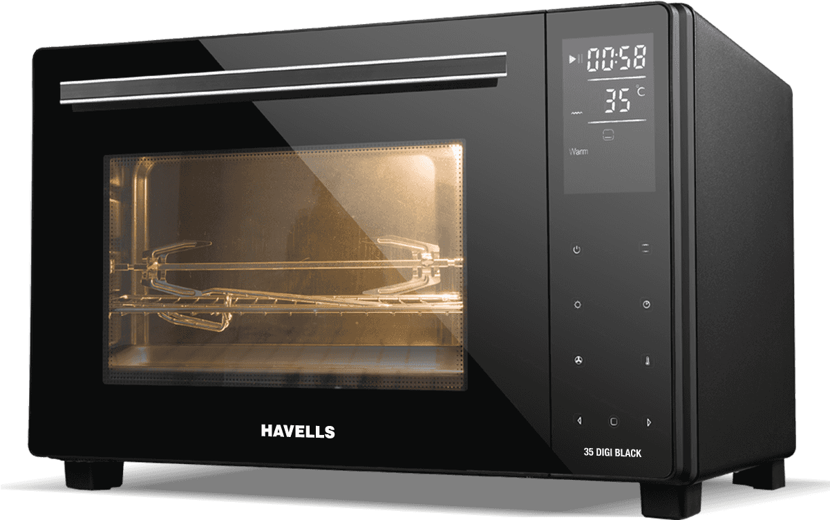 Otg 35 L Digi Black 1700 W - Havells Otg Clipart (1200x1140), Png Download