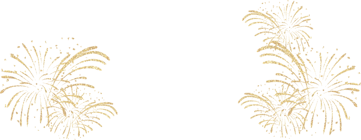 Fireworks - Ostrich Fern Clipart (1234x479), Png Download