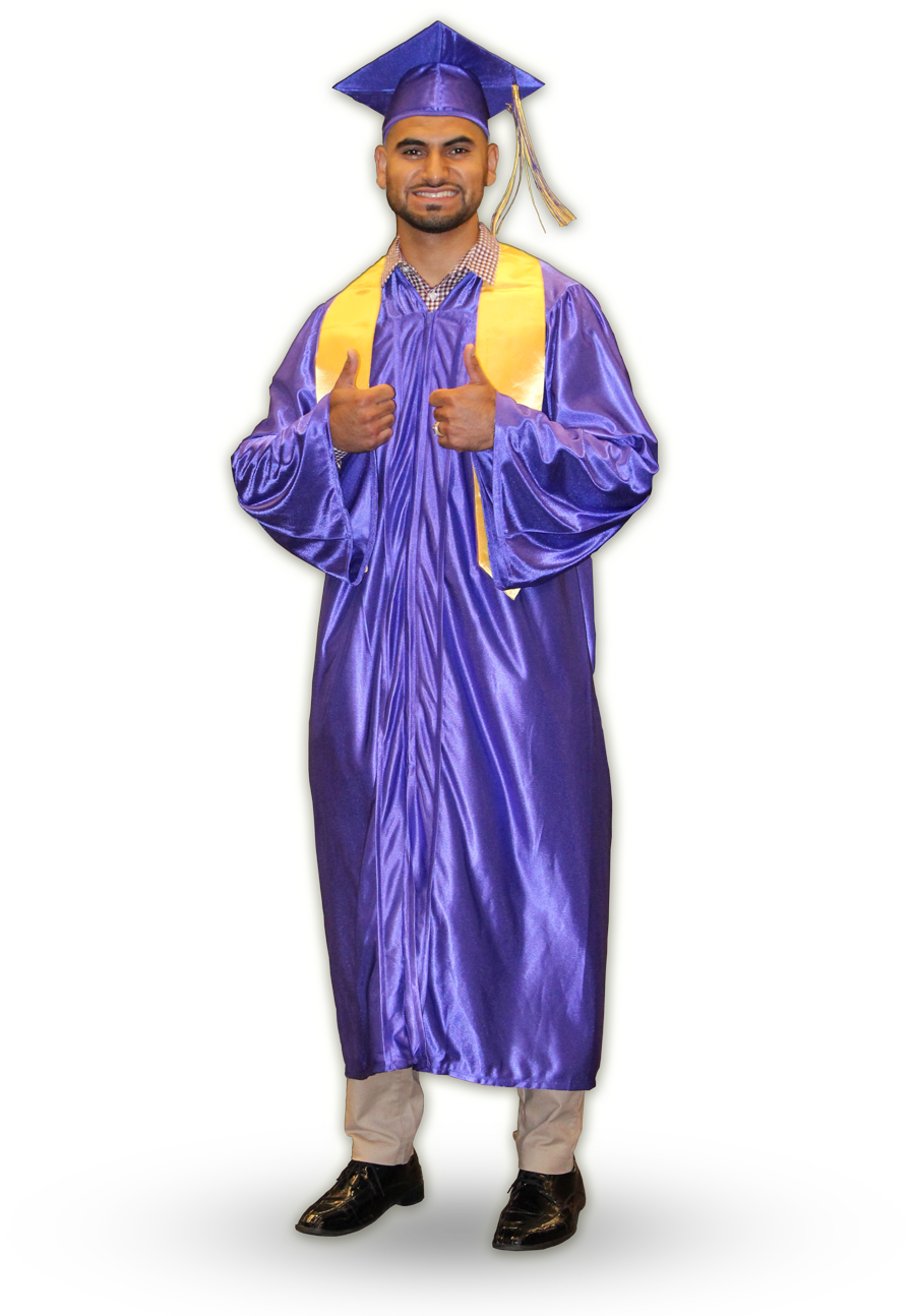 High School Student - Academic Dress Clipart (900x1294), Png Download