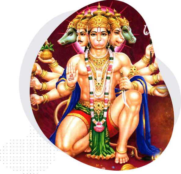 Shubh Ratri Hanuman Ji Clipart (593x569), Png Download