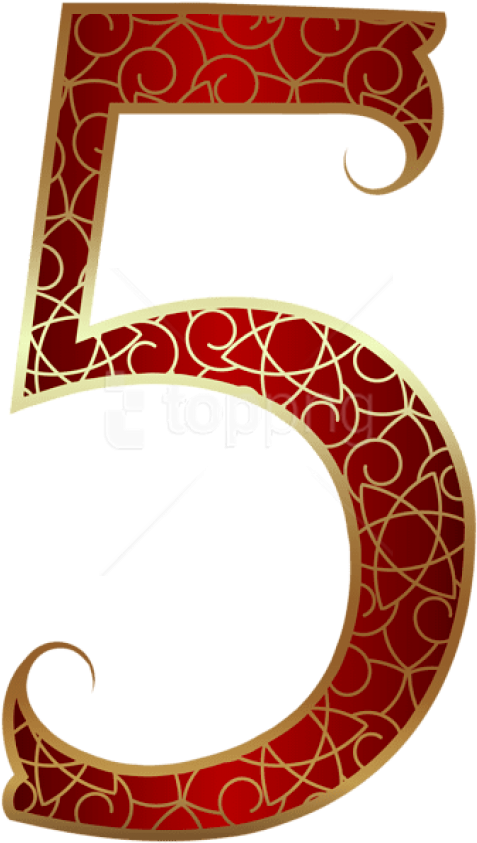 Free Png Download Gold Red Number Five Clipart Png - Science Transparent Png (480x850), Png Download