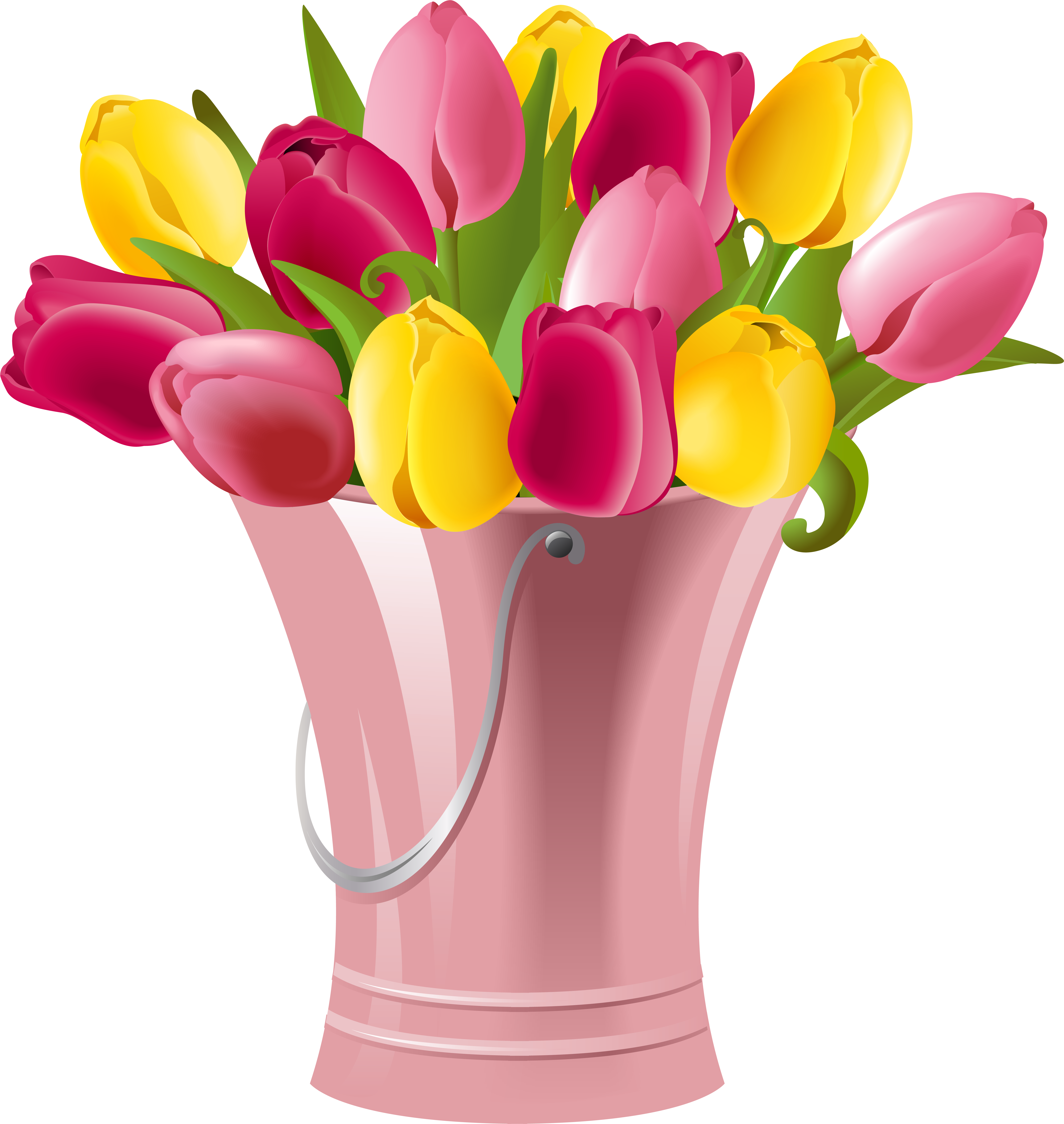 Tulips Clipart - Png Download (6340x6732), Png Download
