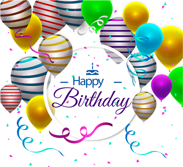 Happy Birthday Psd Sample Designs Free Download 1 Happy - Birthday Clipart (640x594), Png Download
