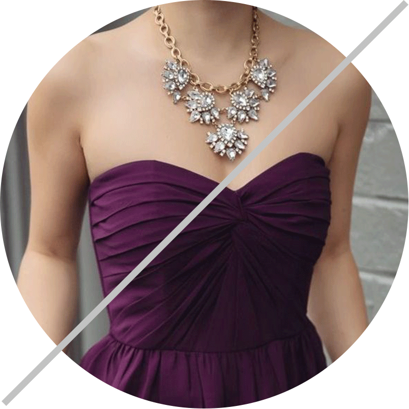 You Can't Wear Statement Necklaces With Casual Outfits - Cocktail Dress Clipart (800x800), Png Download