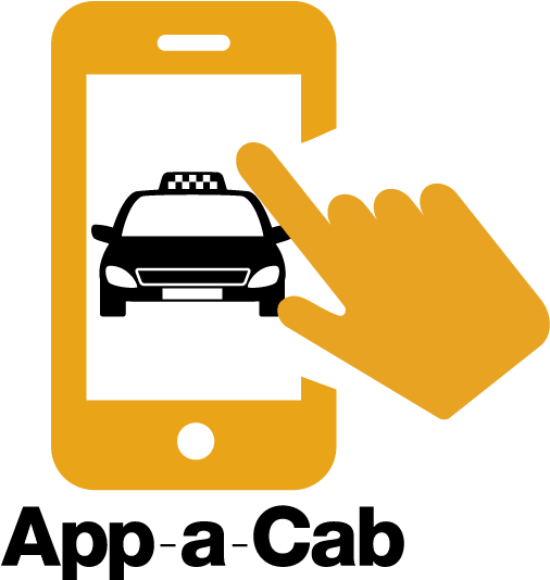 App A Cab - Book A Ride Icon Clipart (586x623), Png Download