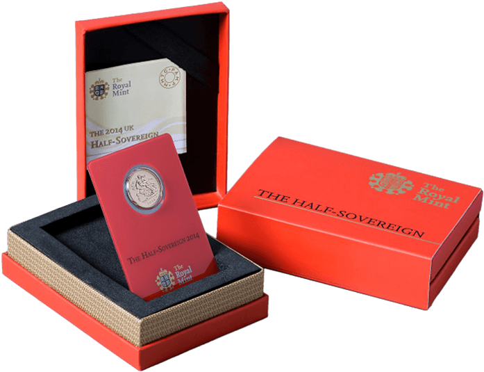 The Half Sovereign 2014 Gold Coin Struck In India - Royal Mint Gold Coins Clipart (696x696), Png Download