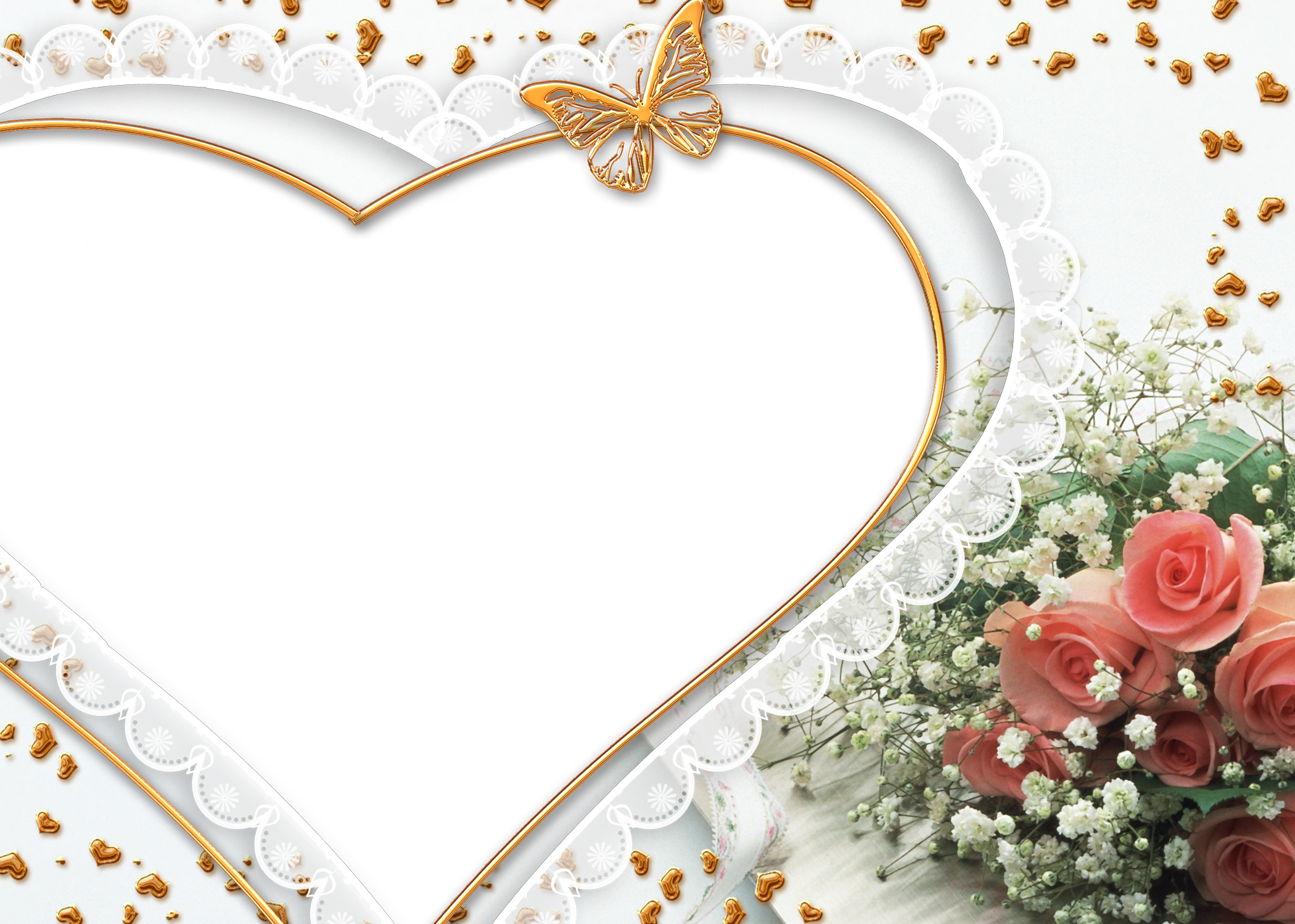 Photo Frames Images Frame Hd Wallpaper And Background - Love Wedding Frame Png Clipart (2100x1500), Png Download