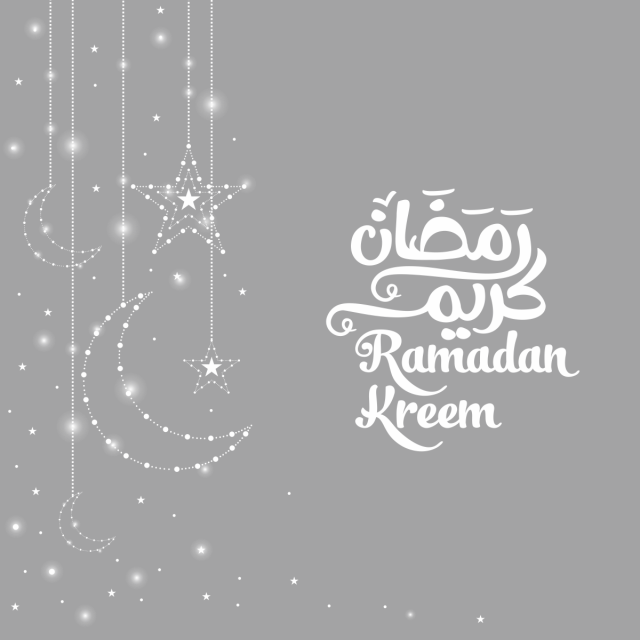 Islamic Ramadan Moon Light Effect Background - Ramadan Clipart (640x640), Png Download