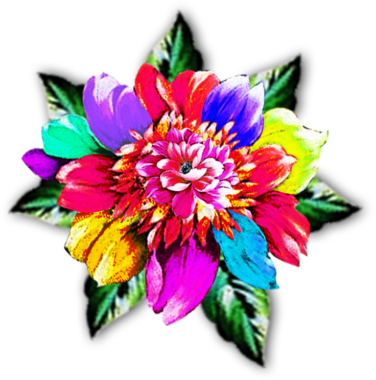 Art Rose Flower, Vector,flower,vector Art,flower Vector,vector - Artificial Flower Clipart (736x743), Png Download