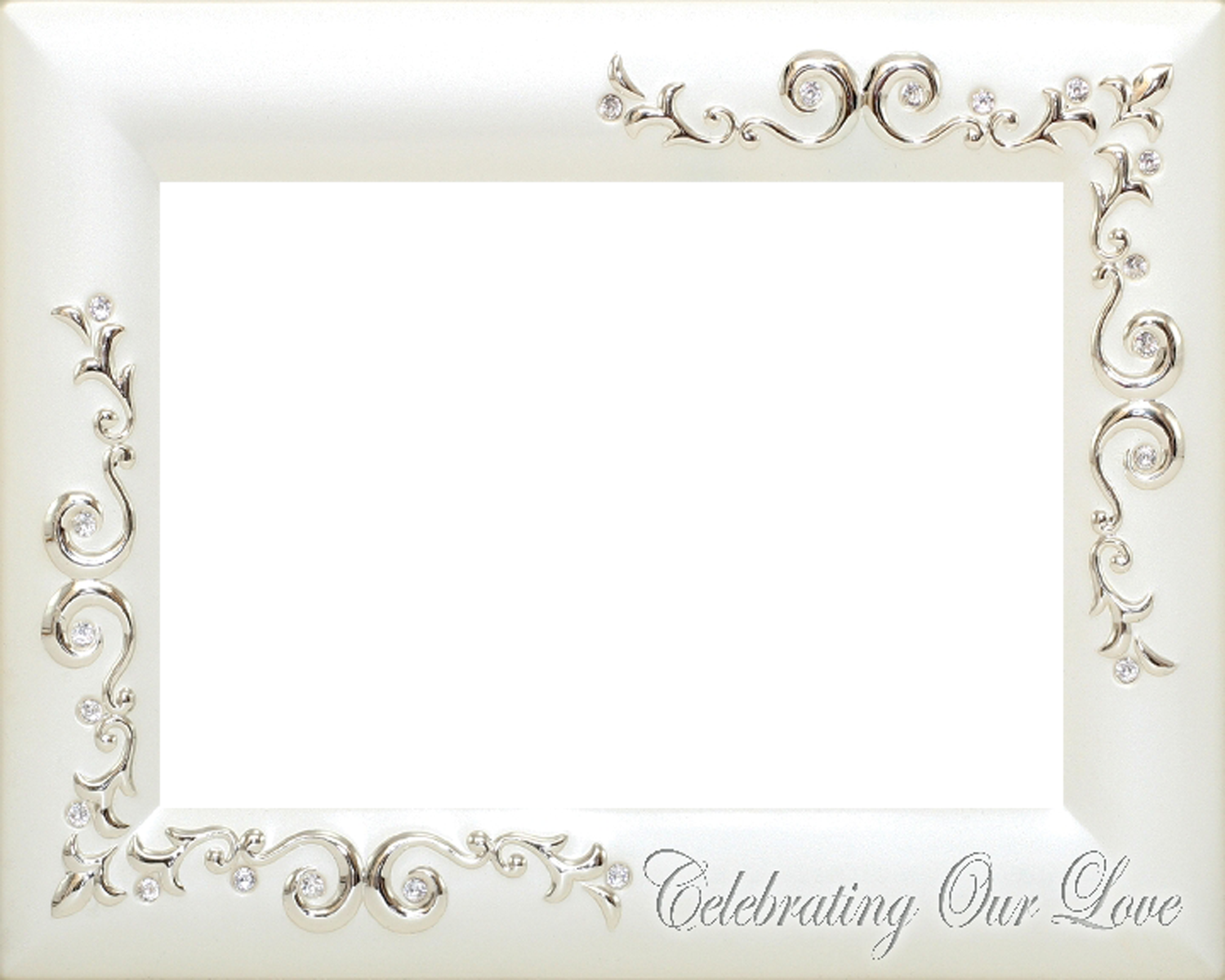 Wedding Frame Picture - Silver Wedding Frame Clipart (1500x1200), Png Download