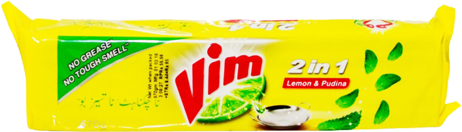 Vim Dishwash Bar Lemon & Pudina 2in1 570 Gm - Snack Clipart (1000x1000), Png Download