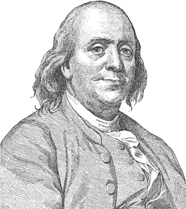 Benjamin Franklin Face Sideview - Ben Franklin No Background Clipart (750x750), Png Download