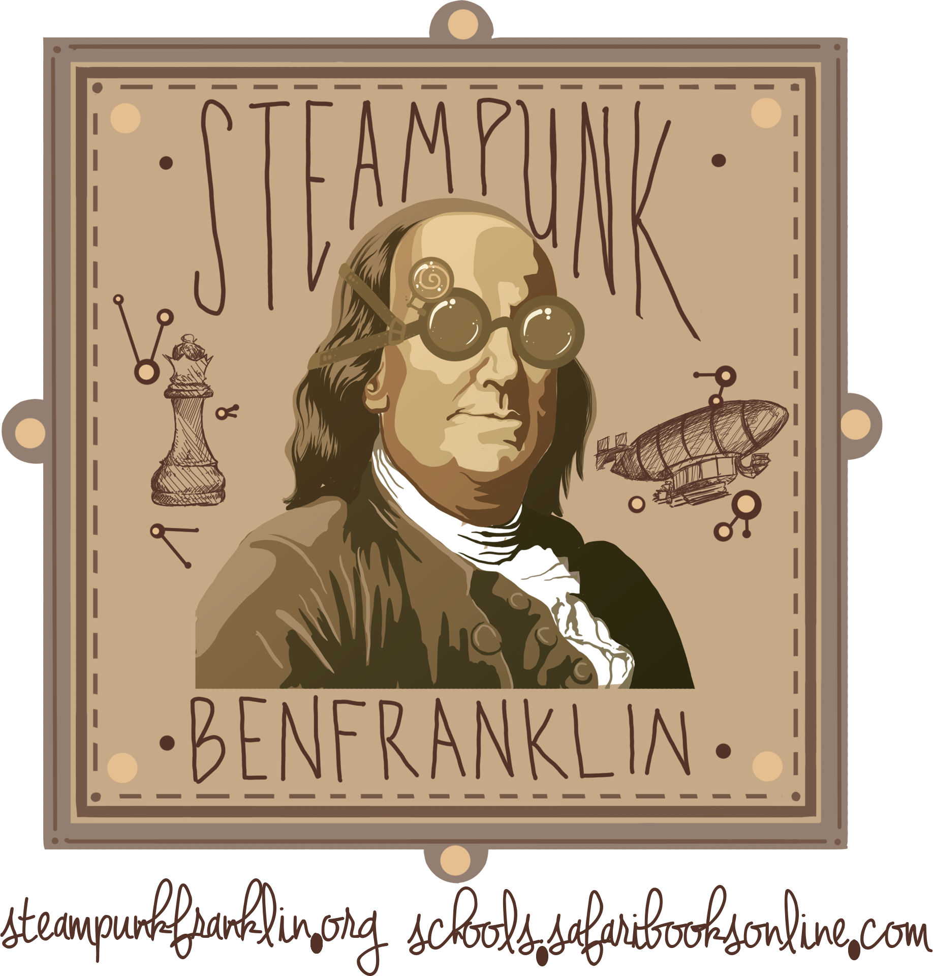 Ben Franklin Steampunk Clipart (1836x1919), Png Download