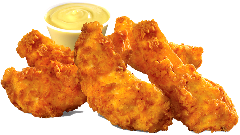 Carl's Jr Chicken Tenders Clipart (800x638), Png Download